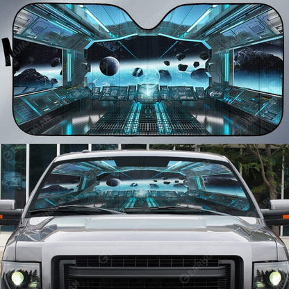Gearhumans Custom Car Auto Sunshade Spaceship