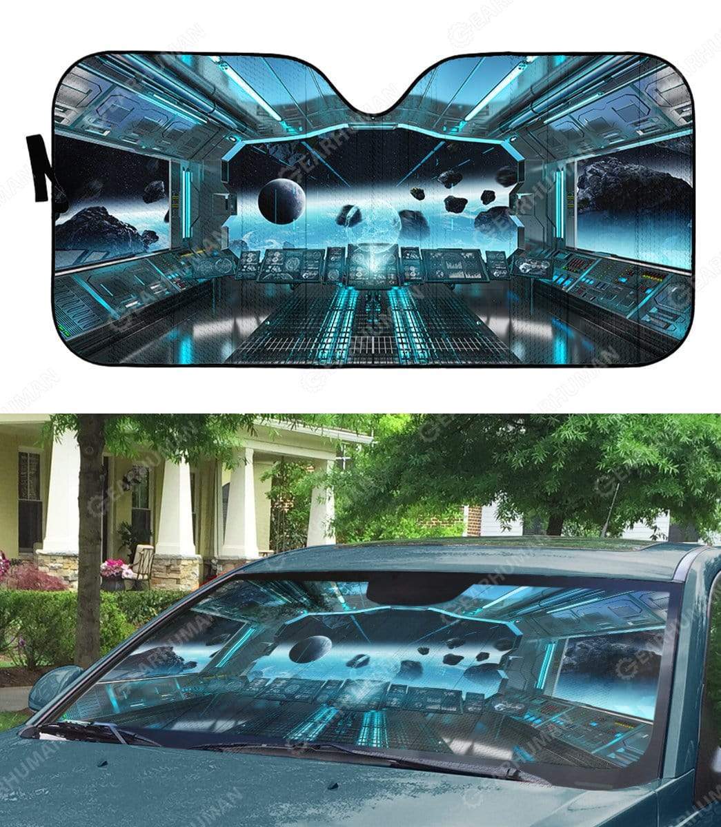 Gearhumans Custom Car Auto Sunshade Spaceship