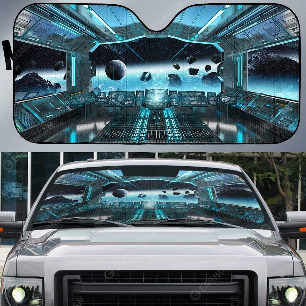 Gearhumans Custom Car Auto Sunshade Spaceship