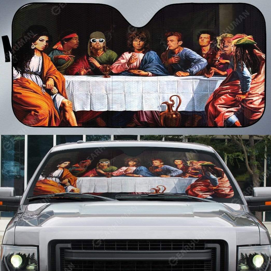 Gearhumans Custom Car Auto Sunshade The Last Supper
