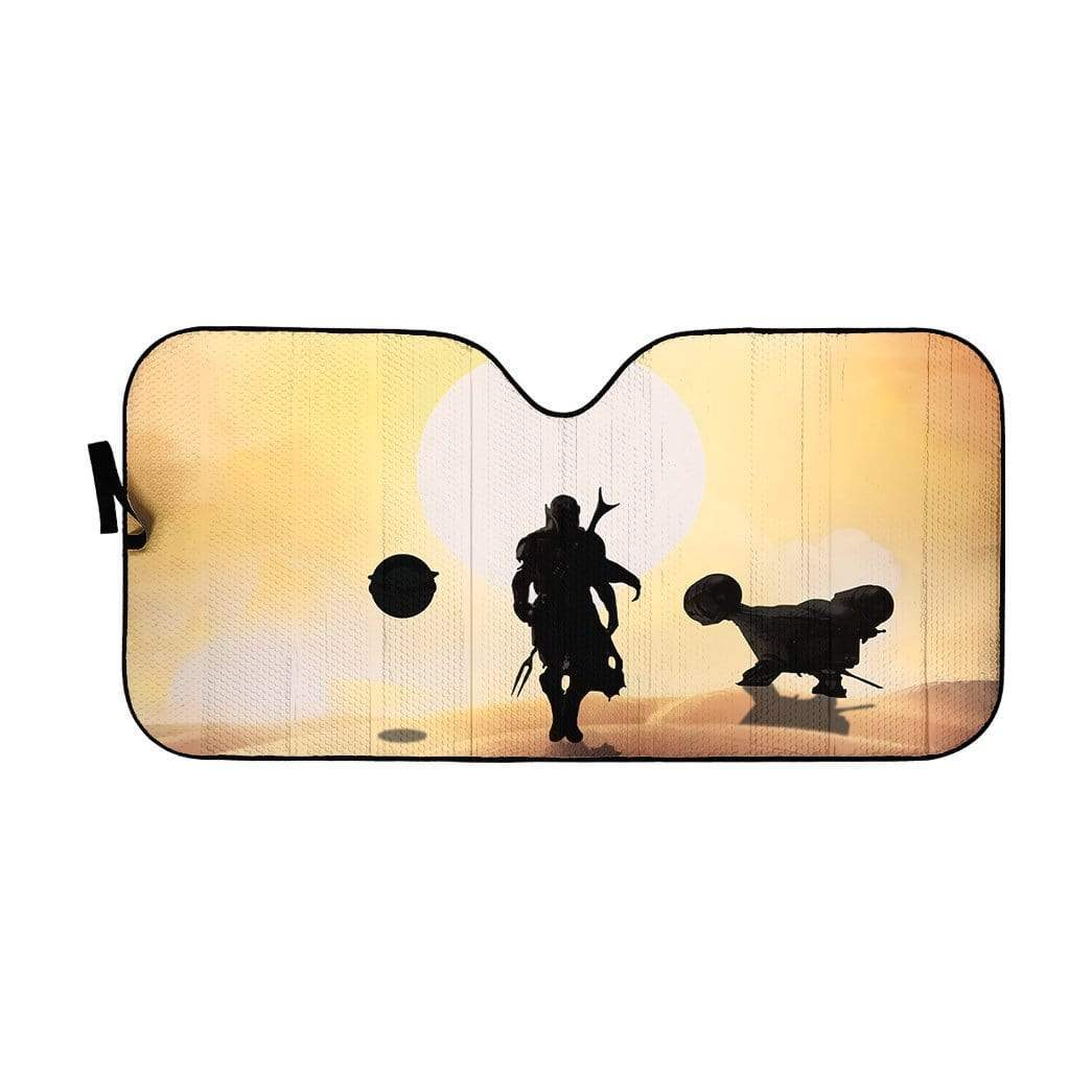 Gearhumans Custom Car Auto Sunshade The Mandalorian