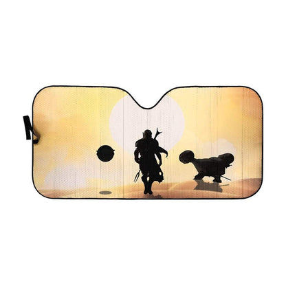Gearhumans Custom Car Auto Sunshade The Mandalorian