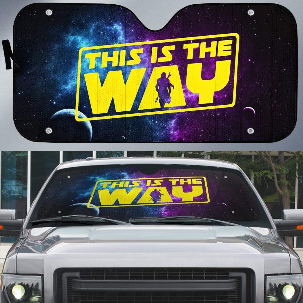 Gearhumans Custom Car Auto Sunshade The Mandalorian This Is The Way