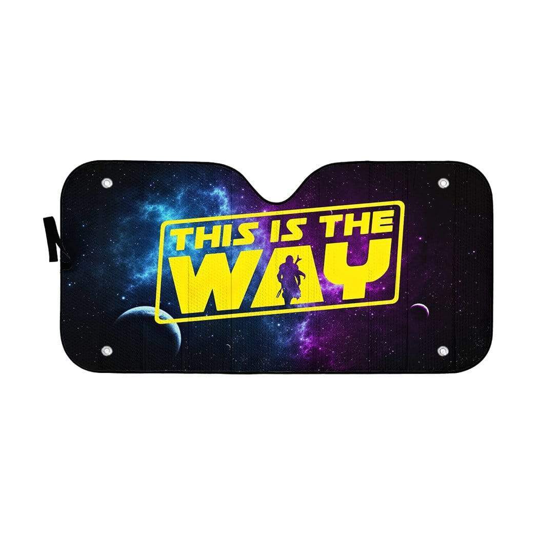 Gearhumans Custom Car Auto Sunshade The Mandalorian This Is The Way