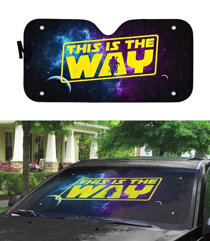 Gearhumans Custom Car Auto Sunshade The Mandalorian This Is The Way
