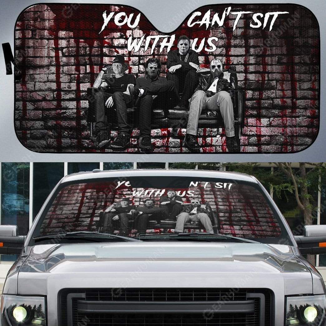 Gearhumans Custom Car Auto Sunshade You Can't Sit With Us