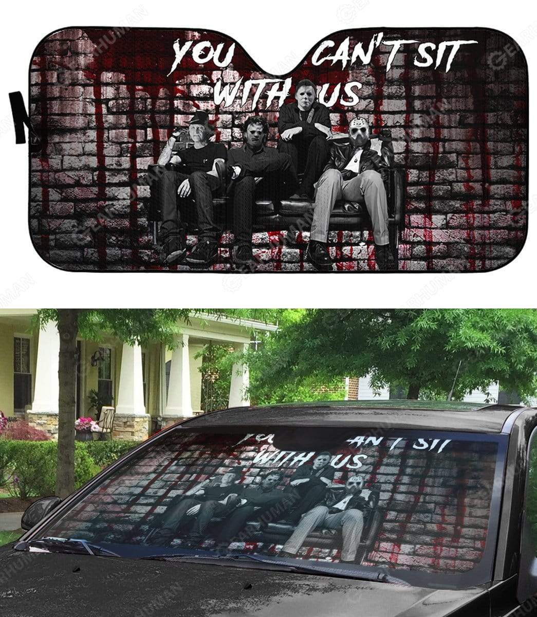Gearhumans Custom Car Auto Sunshade You Can't Sit With Us