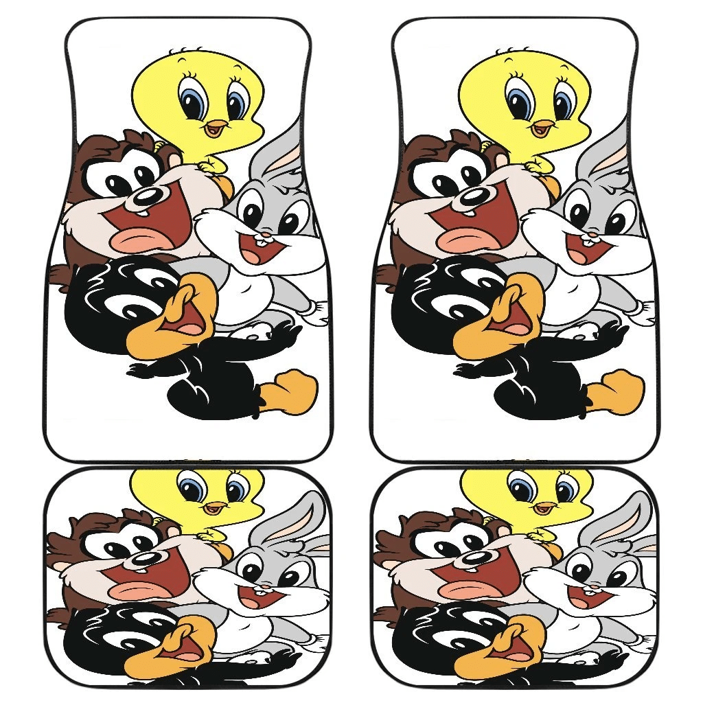 Looney Tunes Car Floor Mats Chibi Daffy Tweety Bugs Tasmanian Devil Car Mats