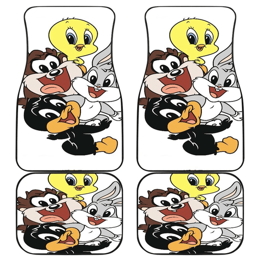 Looney Tunes Car Floor Mats Chibi Daffy Tweety Bugs Tasmanian Devil Car Mats