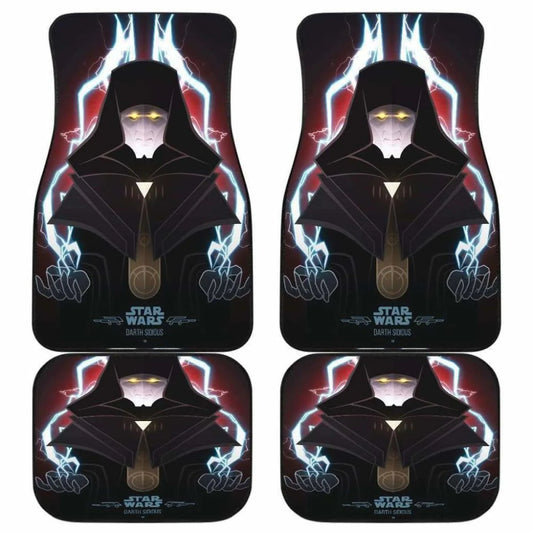 SW Car Mats SW Darth Sidious Graphic Car Floor Mats Black