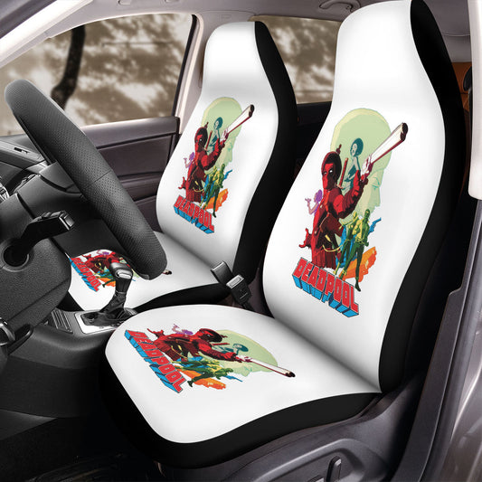 DP Car Seat Covers DP In Universe Iron Fist Retro Vintage Seat Covers Colorful