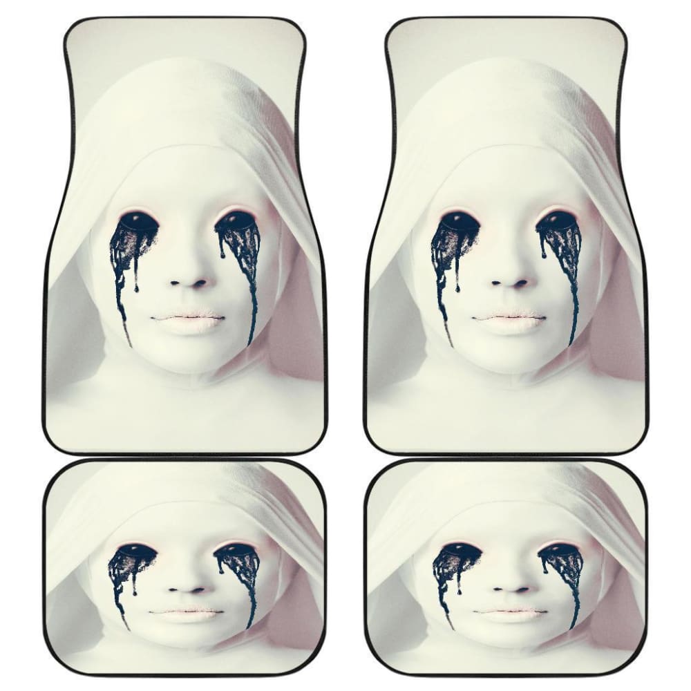 Horror Car Mats Demon Eyes Of White Nun American Horror Story Car Floor Mats