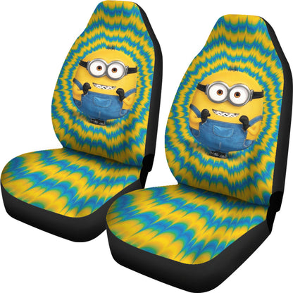 Minion Car Seat Covers Despicable Me Minions Graphic Seat Covers Yellow Blue