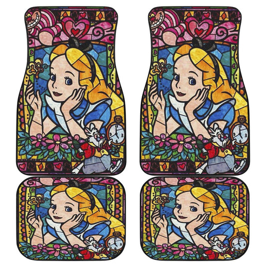 Alice In Wonderland Car Mats Alice In Wonderland Stained Glass Car Floor Mats Colorful