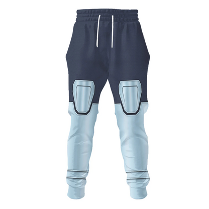 SW Pants Ahsoka Tano Costume SW Cosplay Jogger Blue Unisex Adults