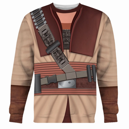 SW Hoodie Boushh Costume SW Cosplay T-shirt Colorful Unisex Adults