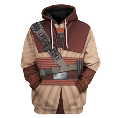 SW Hoodie Boushh Costume SW Cosplay T-shirt Colorful Unisex Adults