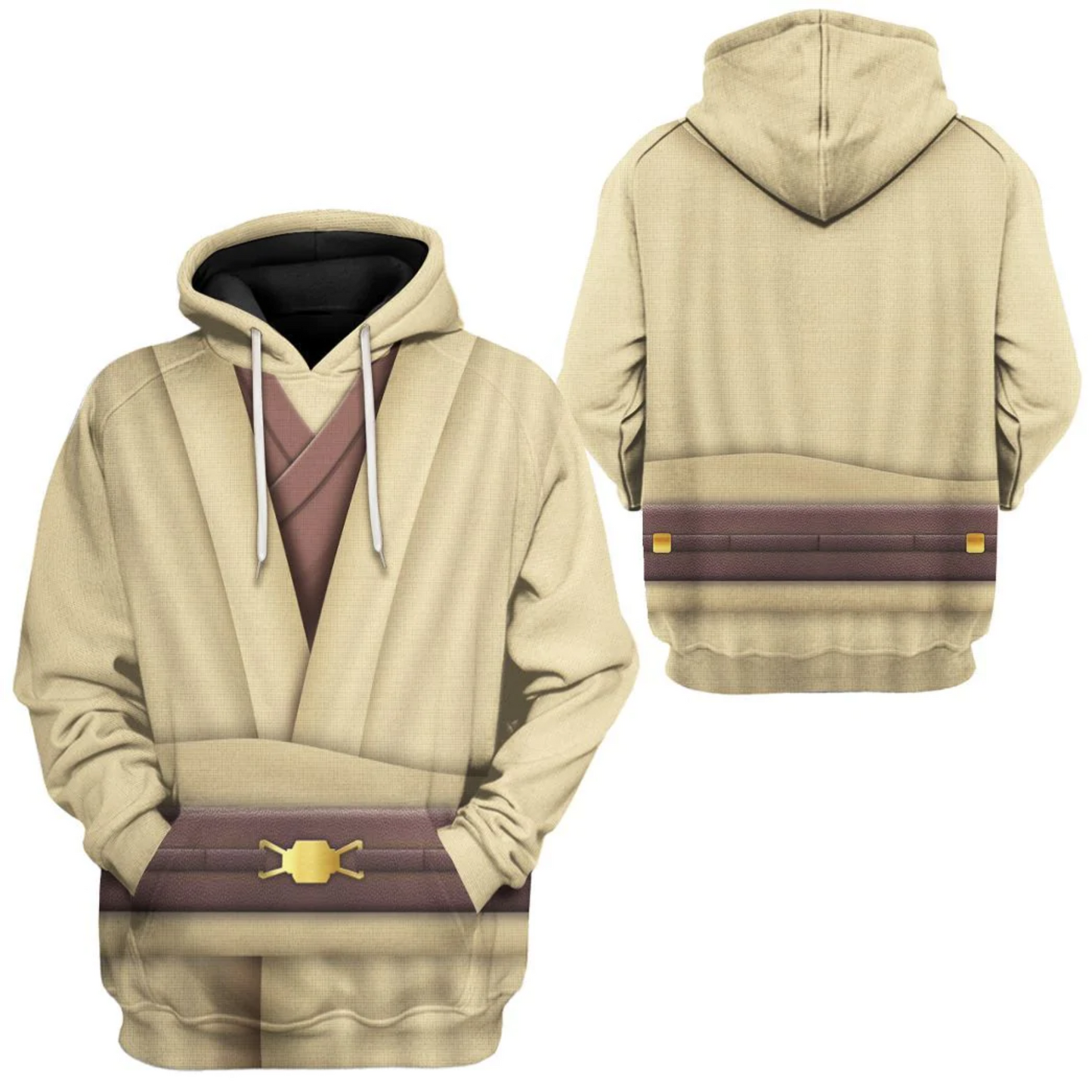 SW Hoodie Obi Wan Kenobi Costume SW Cosplay T-shirt Sweatshirt White Unisex Adults