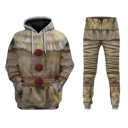 Pennywise Halloween Costume Pants IT Horror Character Pennywise Costume Jogger Colorful Unisex Adults