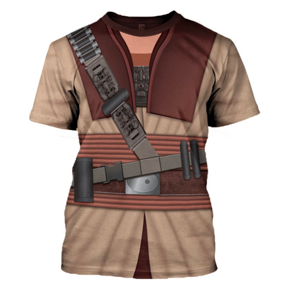 SW Hoodie Boushh Costume SW Cosplay T-shirt Colorful Unisex Adults