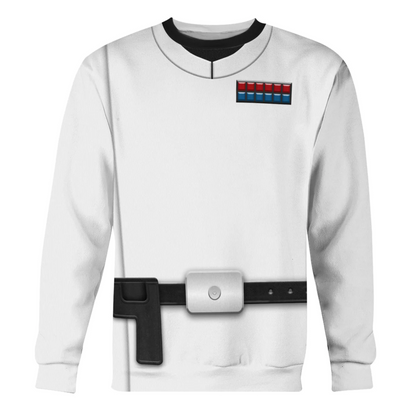 SW Hoodie Orson Krennic Costume SW Cosplay T-shirt Sweatshirt Black White Unisex Adults