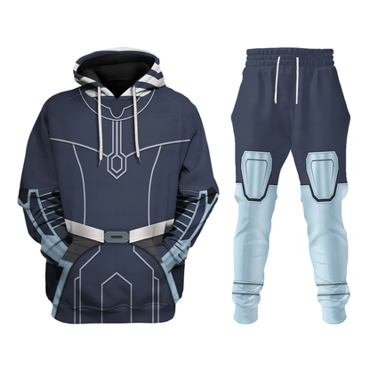 SW Pants Ahsoka Tano Costume SW Cosplay Jogger Blue Unisex Adults