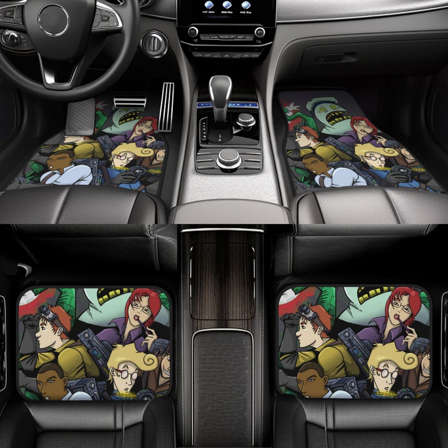 Ghostbusters Car Floor Mats The Real Ghostbusters Cartoon Character Car Mats
