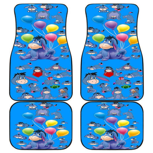 WTP Car Mats Eeyore Doneky With Balloon Car Floor Mats Blue