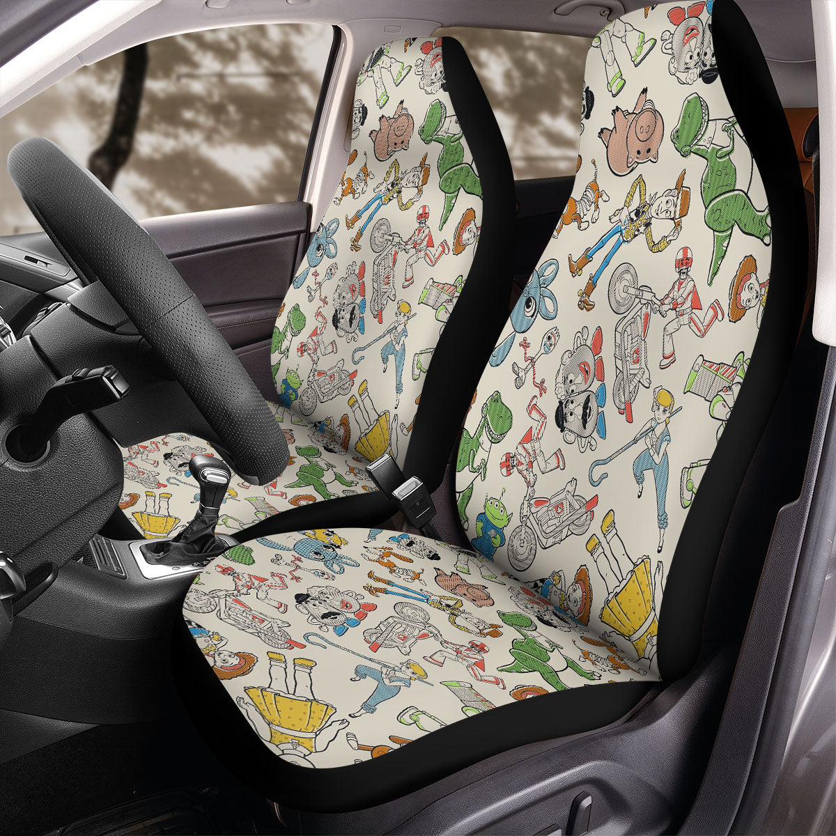 Toy Story Car Seat Covers Essentials Character Of Toy Story Seat Covers White