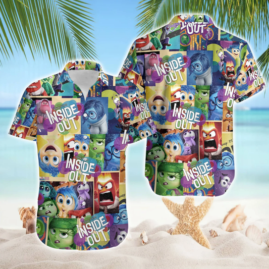 Inside Out Hawaii Shirt DN Inside Out All Emotions Pattern Aloha Shirt Colorful Unisex