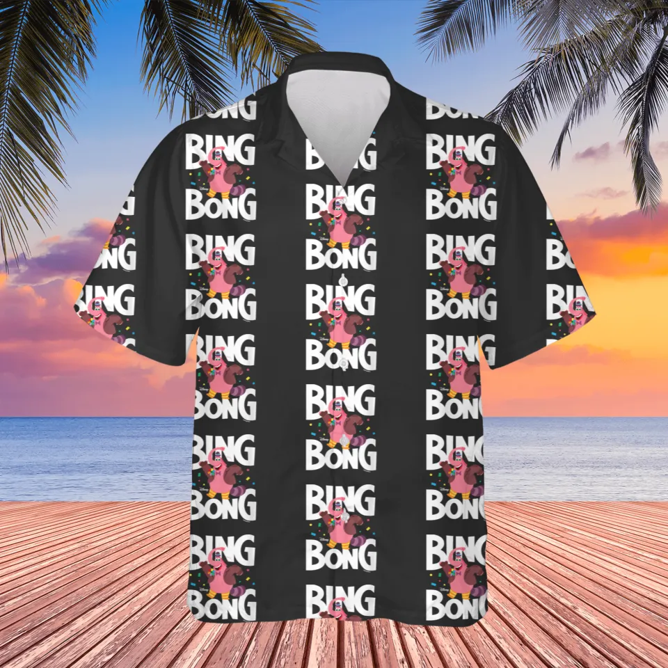 Inside Out Hawaii Shirt DN Inside Out Bing Bong Pattern Aloha Shirt Black Unisex