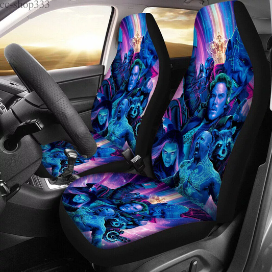 Guardians Of The Galaxy Car Seat Covers MV Guardians Of The Galaxy Graphic Seat Covers Blue