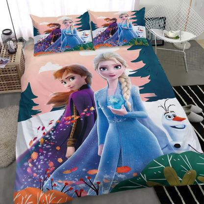 Frozen Bedding Set Frozen Anna And The Elements Duvet Covers Colorful Unique Gift