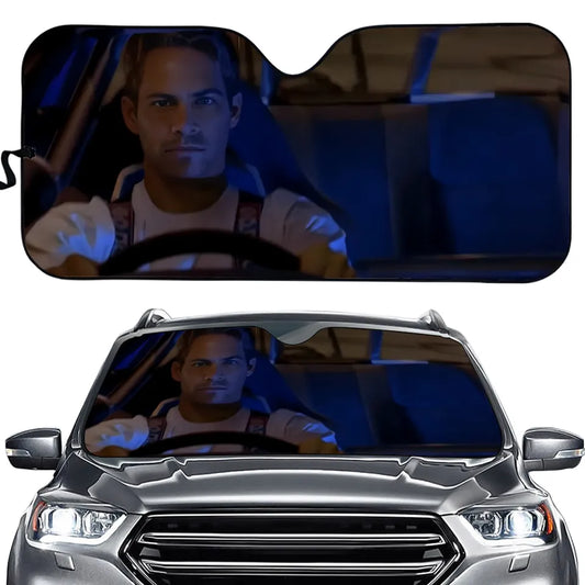 Fast And Furious Car Sun Shade Fast And Furious Brian O'Conner Winshield Sun Shade Blue