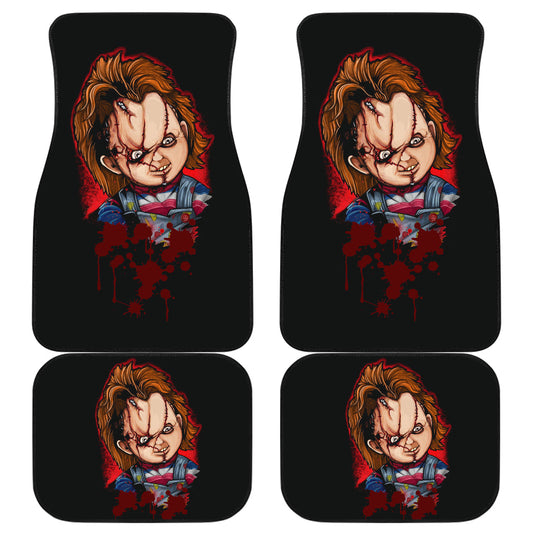 Horror Car Floor Mats - Scary Chucky Doll Cartoon Artwork Car Mats