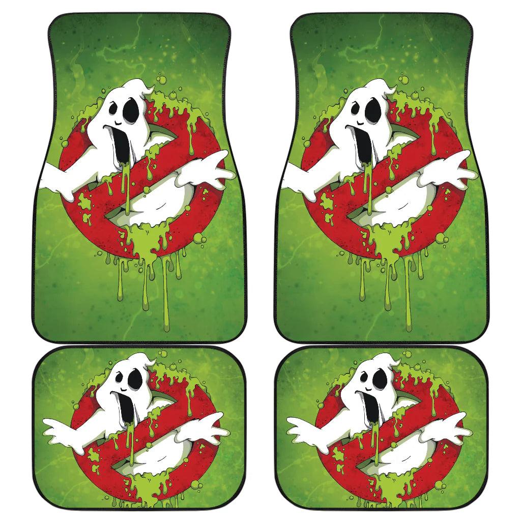 Ghostbusters Car Floor Mats Zombie Ghostbusters Symbol Green Car Mats