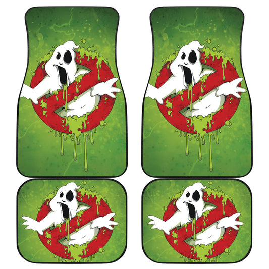 Ghostbusters Car Floor Mats Zombie Ghostbusters Symbol Green Car Mats