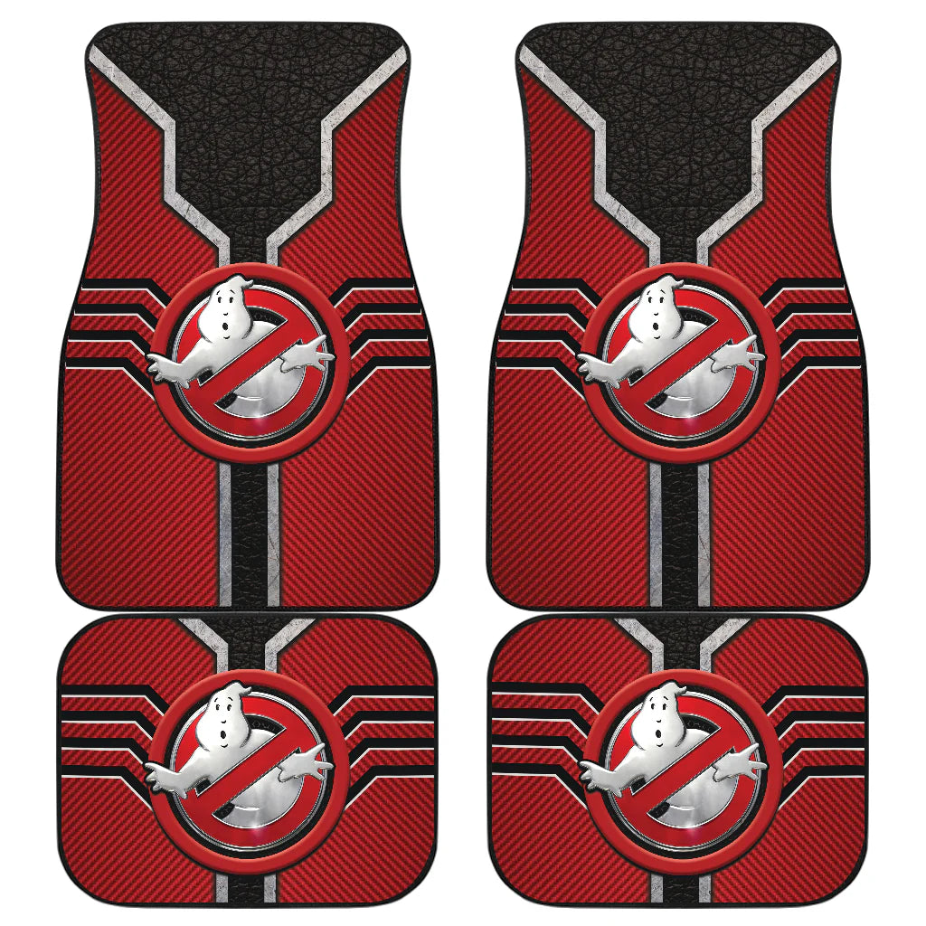 Ghostbusters Car Floor Mats Ghostbusters Symbol Leather Pattern Car Mats