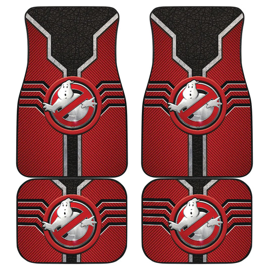 Ghostbusters Car Floor Mats Ghostbusters Symbol Leather Pattern Car Mats
