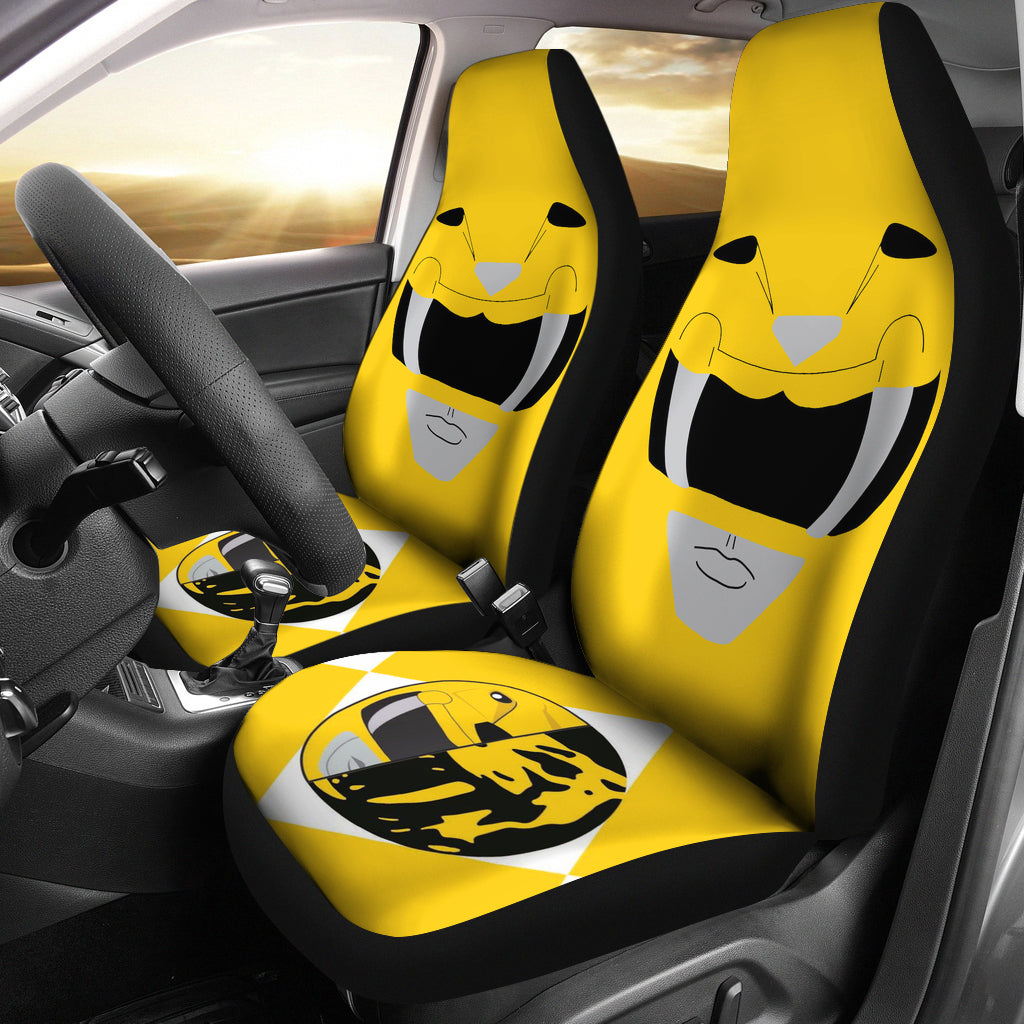 Mighty Morphin Power Rangers Yellow Car Seat Covers