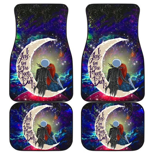 TNBC Car Mats Jack Hugs Sally Love You To The Moon Car Floor Mats Colorful