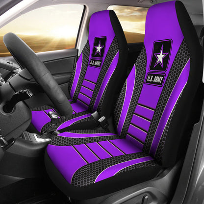 US ARMY Purple Car Seat Covers