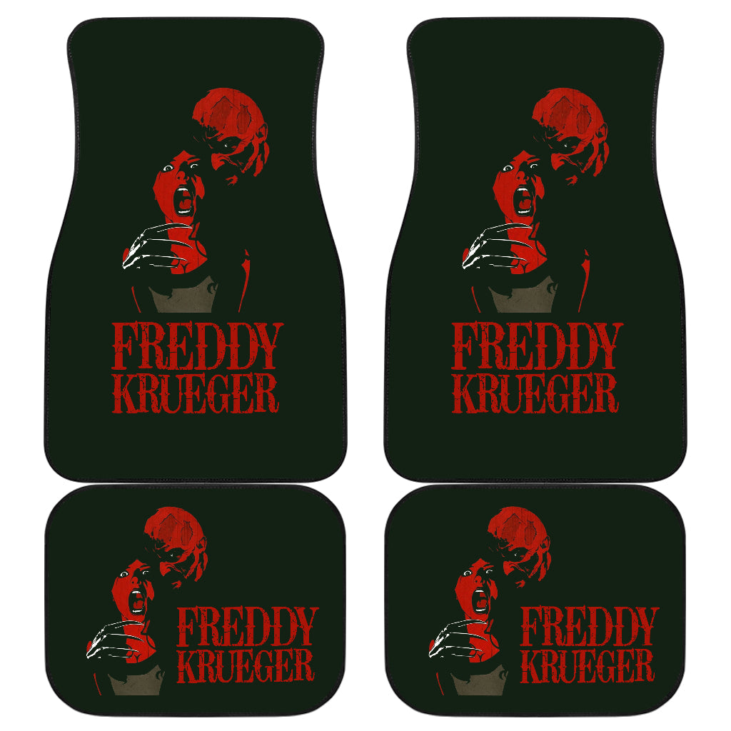 Horror Car Floor Mats A Nightmare On Elm Street Car Floor Mats Horror Freddy Krueger Halloween Car Mats