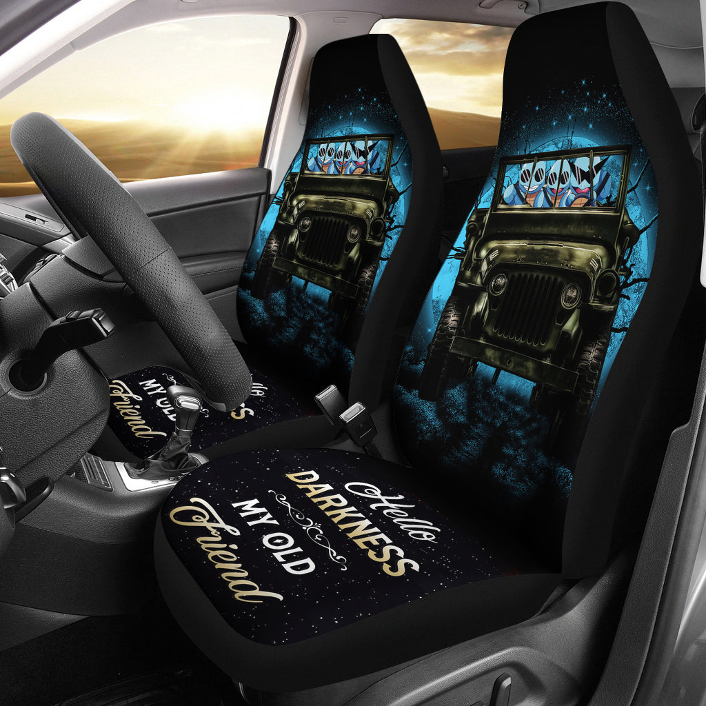 Squirtle Gangster Ride Jeep Moonlight Halloween Funny Car Seat Covers