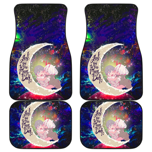 Darling In The Franxx Car Mats Hiro And Zero Two Love You To The Moon Car Floor Mats Colorful