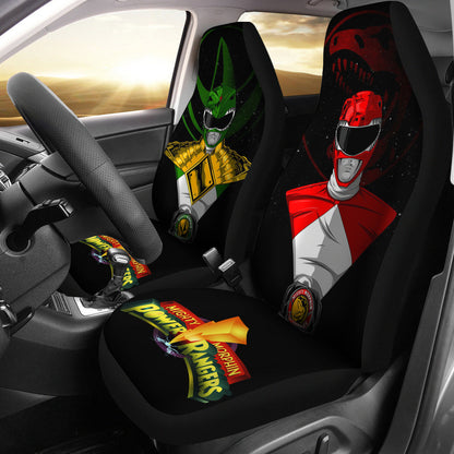 Red And Green Mighty Morphin Power Ranger Car Seat Covers