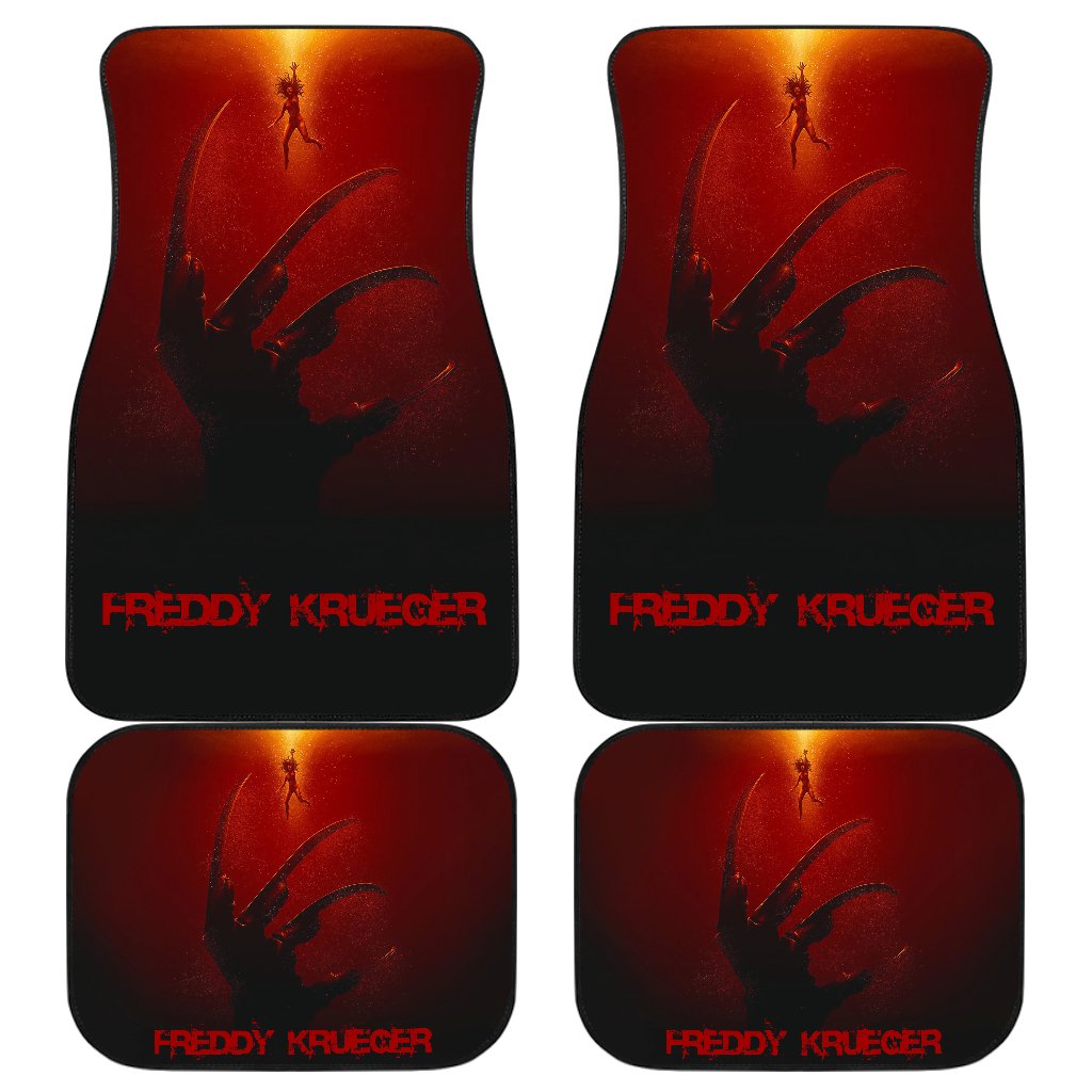 Horror Car Floor Mats Freddy Krueger Glove Grab Human Car Mats