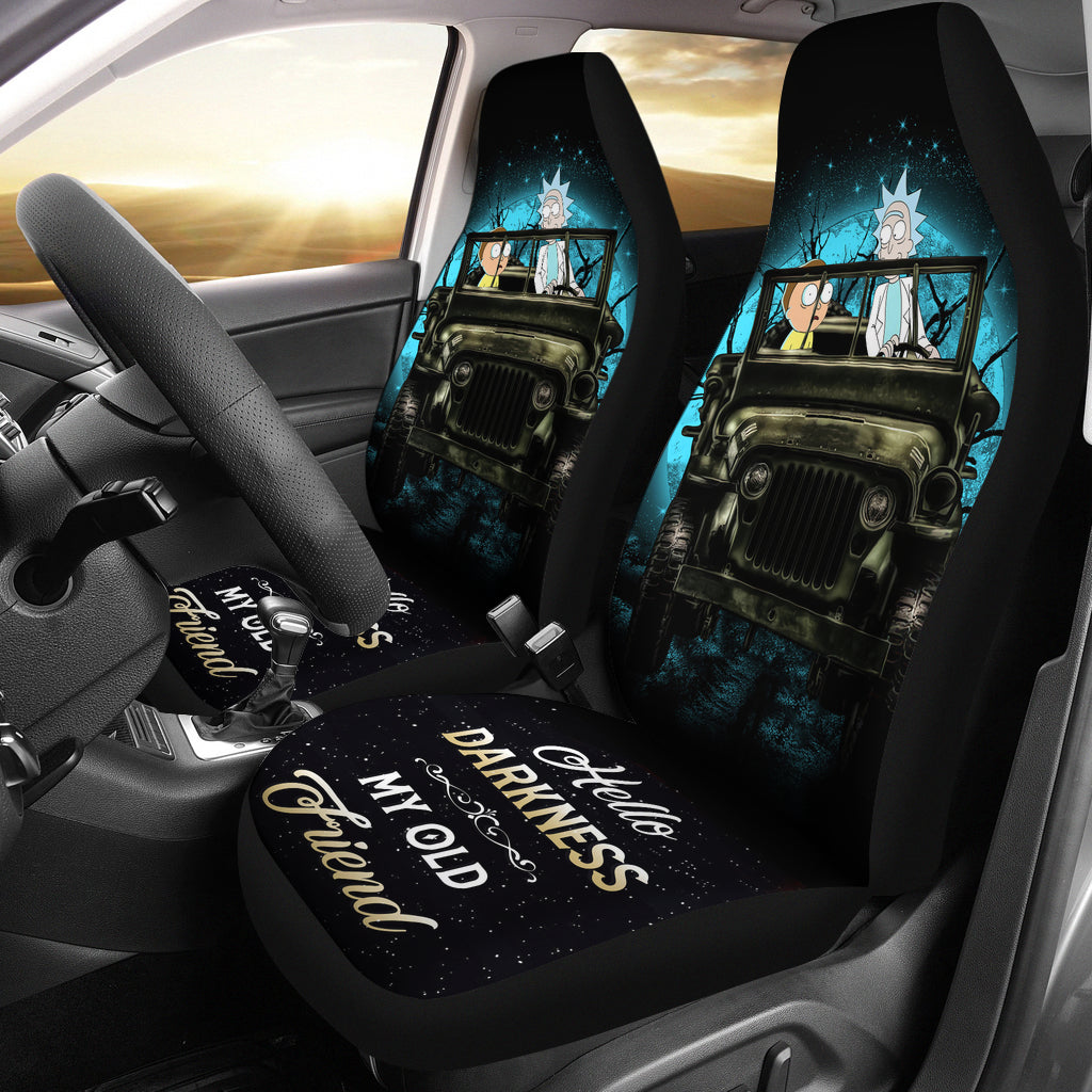 Rick And Morty Moonlight Halloween Ride Jeep Car Seat Covers