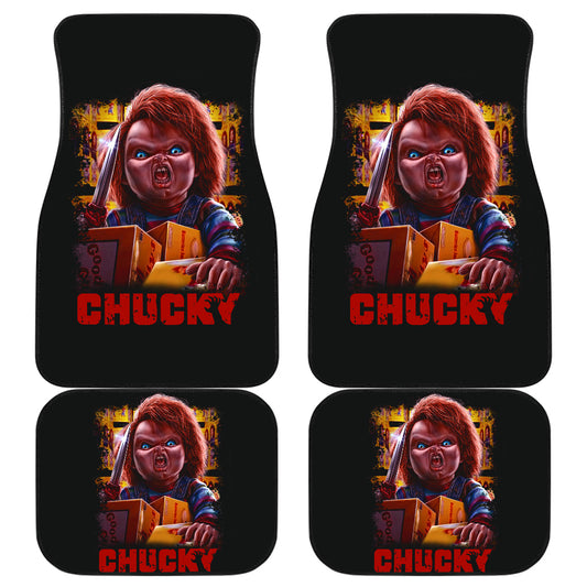 Horror Car Floor Mats Chucky Child's Play Horror Film Halloween Car Floor Mats Horror Car Mats