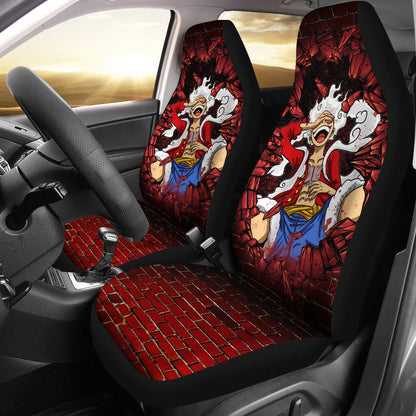 Luffy Gear 5 One Piece Anime Car Seat Covers Car Accessories